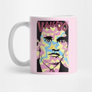 Cesar Vallejo IV (Pink and Yellow) Mug